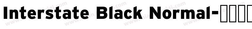 Interstate Black Normal字体转换